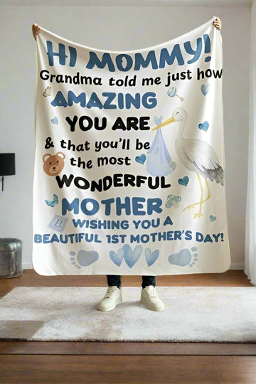 First Mother's Day Blanket (Boy)