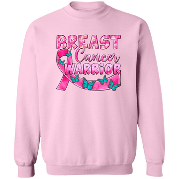 Breast Cancer Warrior Unisex Crewneck Pullover Sweatshirt