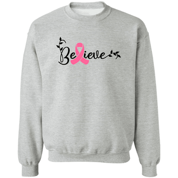 Believe Unisex Crewneck Pullover Sweatshirt