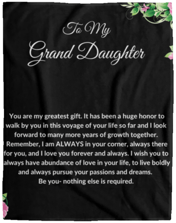 To My Granddaughter Blanket - 60x80