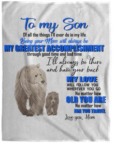 To My Son Fleece Blanket - 60x80