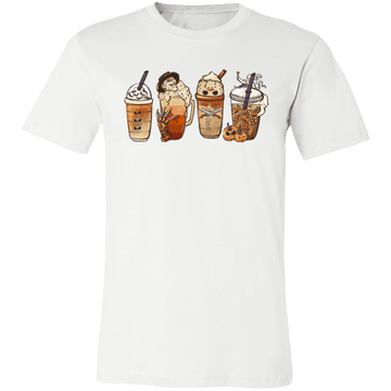 Halloween Latte Ladies Jersey Short-Sleeve T-Shirt