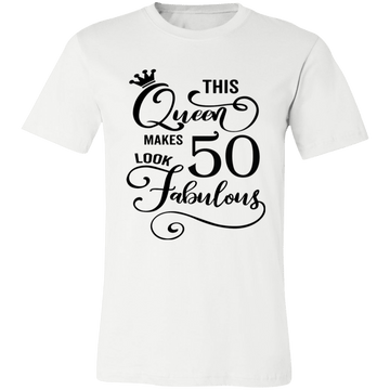 50 and Fabulous Ladies Jersey Short-Sleeve T-Shirt