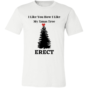 Erect Xmas Tree Unisex Jersey Short-Sleeve T-Shirt