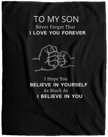 To My Son Fleece Blanket - 60x80