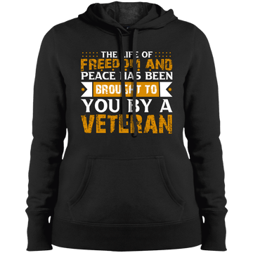 Freedom & Peace Ladies' Pullover Hooded Sweatshirt