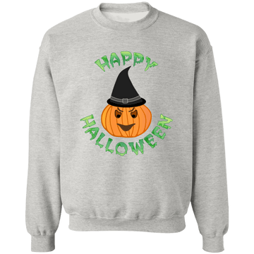 Happy Halloween Ladies Crewneck Pullover Sweatshirt