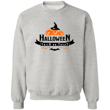 Trick or Treat Ladies Crewneck Pullover Sweatshirt