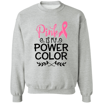 Pink is my Power Color Unisex Crewneck Pullover Sweatshirt