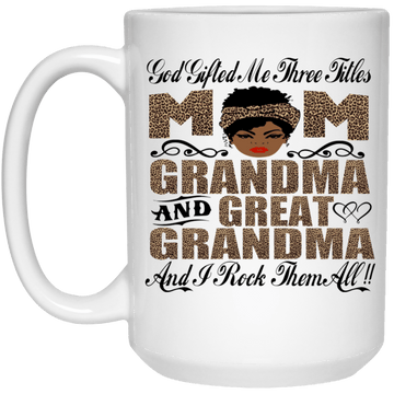 God gifted me with three....15 oz. Mug