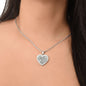 Trust in the Lord -Heart Pendant