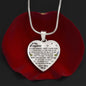 To My Daughter Love Mom - Heart Pendant Necklace