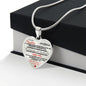 To Our Daughter Love Mom & Dad - Heart Pendant Necklace