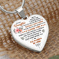 To My Daughter - Heart Pendant Necklace