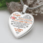 To My Daughter - Heart Pendant Necklace