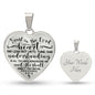 Trust in the Lord -Heart Pendant