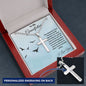 To My Grandfather-Personalized Cross Necklace