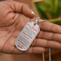To My Daughter Love Dad - Dog Tag Necklace