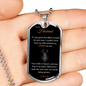 To MY Husband -Dog Tag