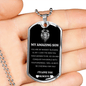 To My Son Dog Tag
