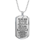 To My Son Dog Tag - Love Dad
