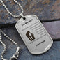 To My Son Love Mom- DogTag