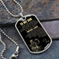 To My Son Dog Tag - Love Dad