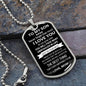 To My Son Love Mom - Dog Tag