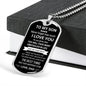To My Son Dog Tag - Love Dad