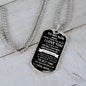 To My Son Love Mom - Dog Tag
