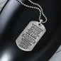 To My Daughter Dog Tag - Love Mom