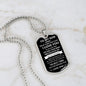 To My Son Dog Tag - Love Dad