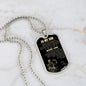 To My Son Dog Tag - Love Mom