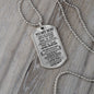 To My Son Dog Tag - Love Mom