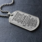 To My Daughter Dog Tag - Love Mom