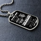 TO MY SON DOG TAG - LOVE MOM