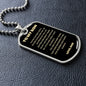 To My Son Dog Tag - Love Dad
