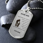 To My Son Love Mom- DogTag