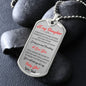 To My Daughter Love Dad - Dog Tag Necklace