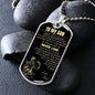 To My Son Dog Tag - Love Dad