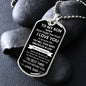 To My Son Dog Tag - Love Dad