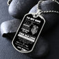 TO MY SON DOG TAG - LOVE MOM