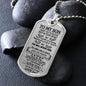 To My Son Dog Tag - Love Dad