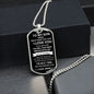 To My Son Love Mom - Dog Tag