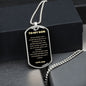 To My Son Dog Tag - Love Dad