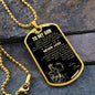 To My Son Dog Tag - Love Dad