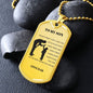 TO MY SON LOVE DAD- DOG TAG