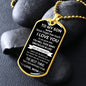 To My Son Love Mom - Dog Tag