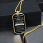 To My Son Dog Tag - Love Dad