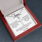To My Son Love Mom - Stainless Cross Necklace
